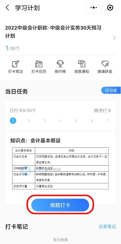 2022中級會計職稱30天預習打卡已開啟 今天你學習了嗎？