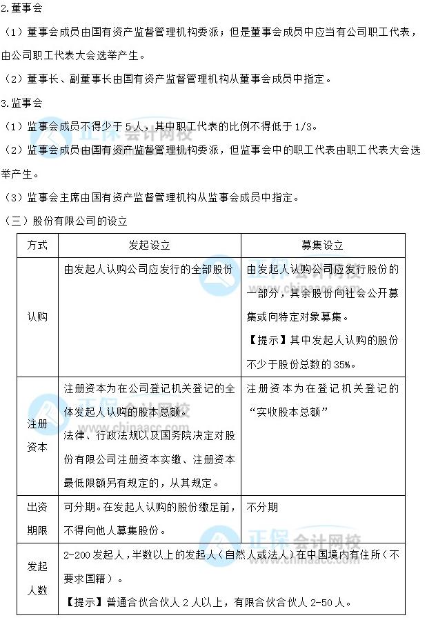 【30天預(yù)習(xí)計劃】中級會計經(jīng)濟法知識點5：一人有限責(zé)任公司、國有獨資公司、股份公司