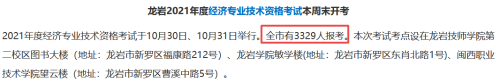 龍巖初中級經(jīng)濟(jì)師參考人數(shù)