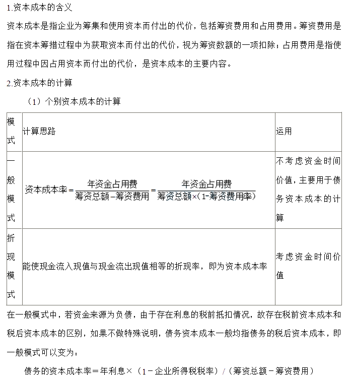 【30天預習計劃】中級財務管理知識點18：資本成本的含義、計算