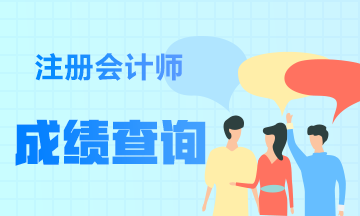 江西撫州注冊(cè)會(huì)計(jì)師考試成績(jī)可查了么？