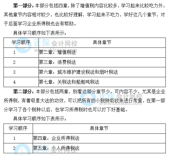 2022年注會《稅法》基礎階段學習計劃