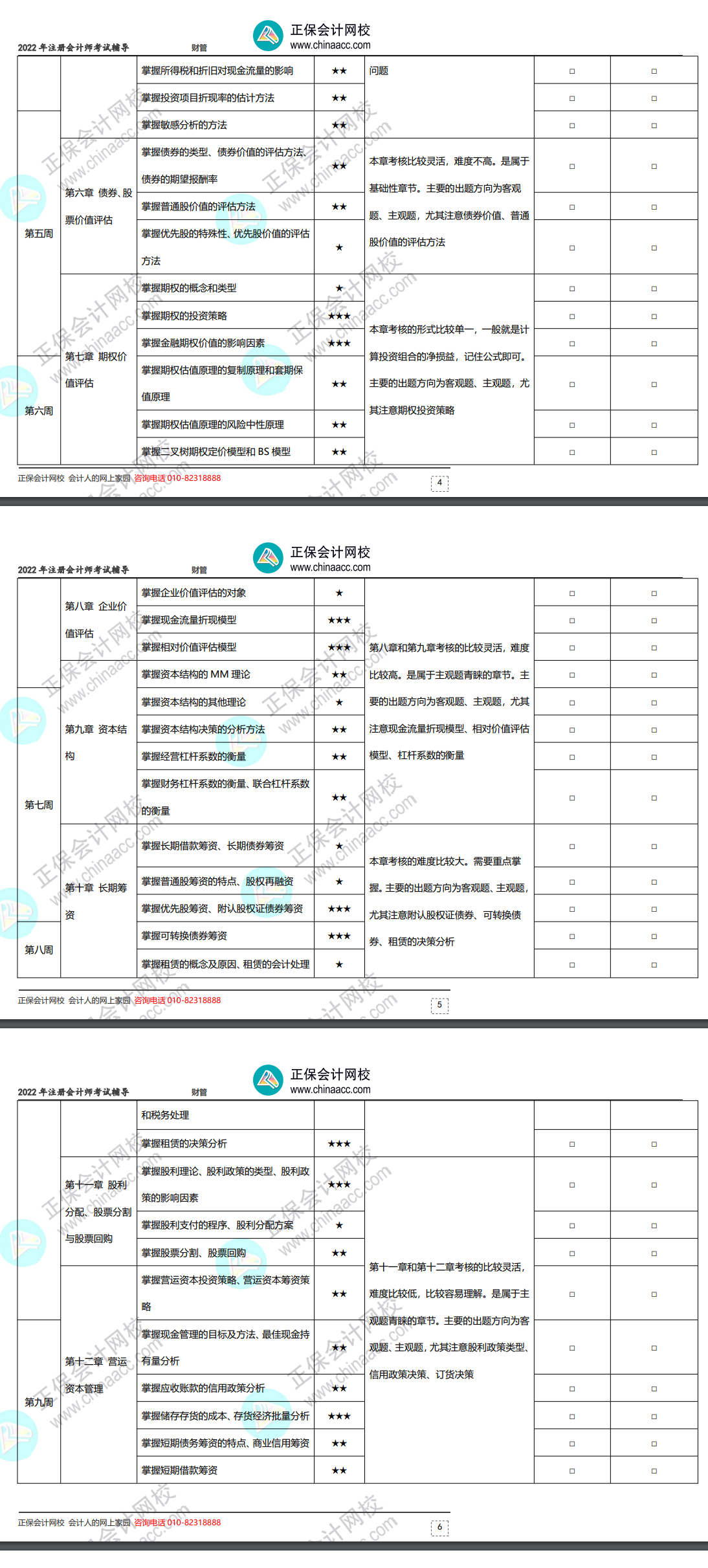 2022年注冊會(huì)計(jì)師《財(cái)務(wù)成本管理》基礎(chǔ)階段學(xué)習(xí)計(jì)劃表！