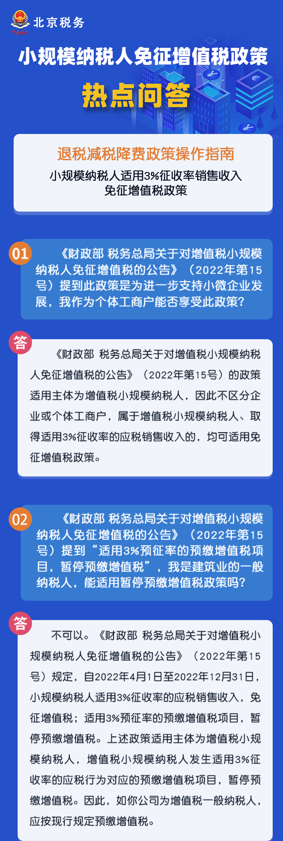 秒懂！小規(guī)模納稅人免征增值稅政策熱點(diǎn)匯總！