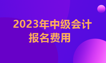 安徽2023年中級會計報名多少錢一門？