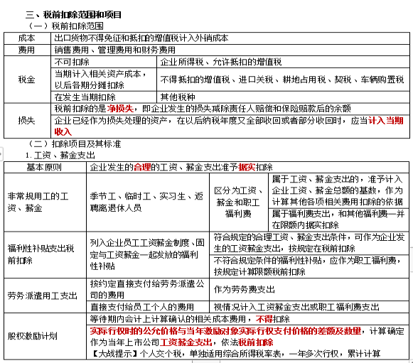 2022注冊(cè)會(huì)計(jì)師稅法（第一場(chǎng)）考試知識(shí)點(diǎn)總結(jié) (5)