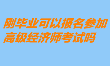 剛畢業(yè)可以報(bào)名參加高級(jí)經(jīng)濟(jì)師考試嗎？