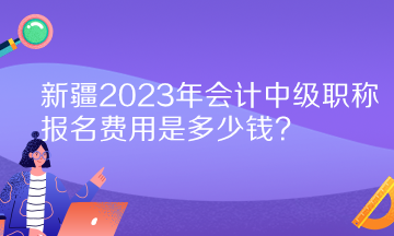 新疆2023年會計中級職稱報名費(fèi)用是多少錢？