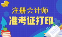 2023年注冊會計師的準考證什么時候下載？