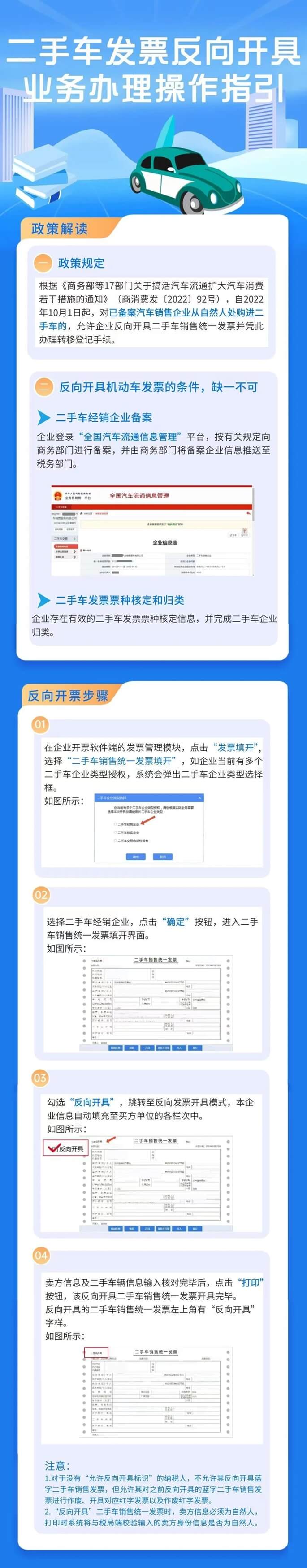 二手車發(fā)票反向開具業(yè)務(wù)辦理操作指引
