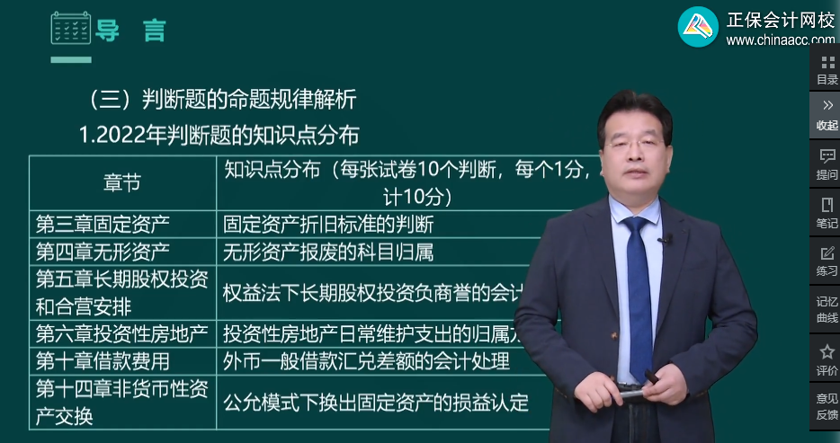 高志謙老師強勢整理！中級會計實務(wù)知識點分布-判斷題