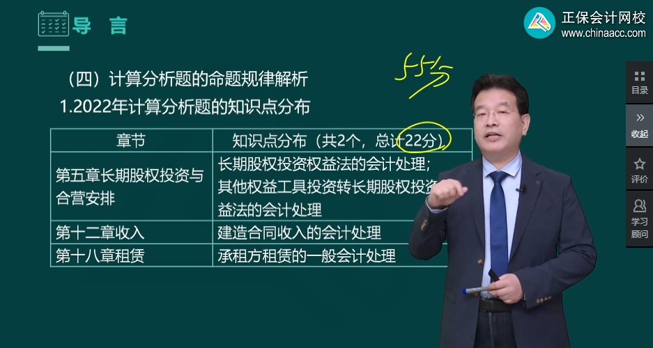 高志謙老師強(qiáng)勢整理！中級(jí)會(huì)計(jì)實(shí)務(wù)知識(shí)點(diǎn)分布-計(jì)算分析題