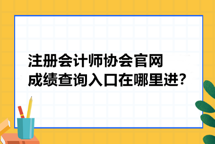 注冊(cè)會(huì)計(jì)師協(xié)會(huì)官網(wǎng)成績(jī)查詢?nèi)肟谠谀睦镞M(jìn)？