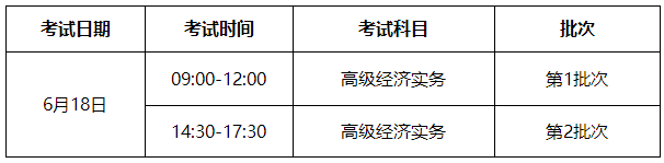 威海2023高級(jí)經(jīng)濟(jì)師考試時(shí)間