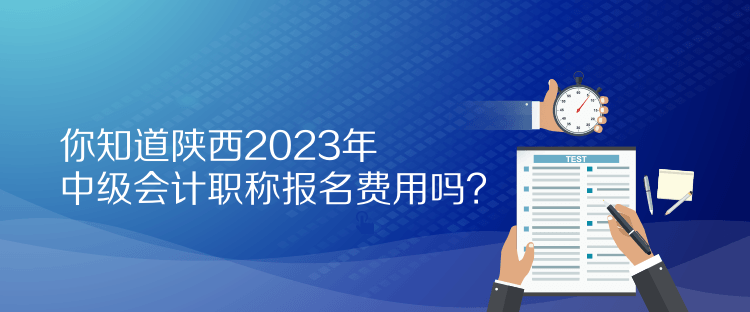 你知道陜西2023年中級(jí)會(huì)計(jì)職稱報(bào)名費(fèi)用嗎？