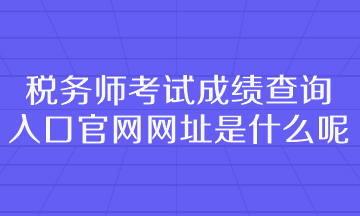 稅務(wù)師考試成績(jī)查詢?nèi)肟诠倬W(wǎng)網(wǎng)址是什么呢