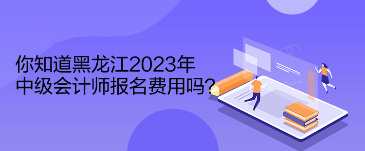 你知道黑龍江2023年中級(jí)會(huì)計(jì)師報(bào)名費(fèi)用嗎？