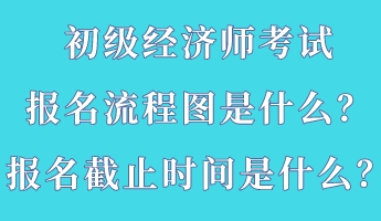 初級經(jīng)濟師考試報名流程圖是什么？報名截止時間是什么？