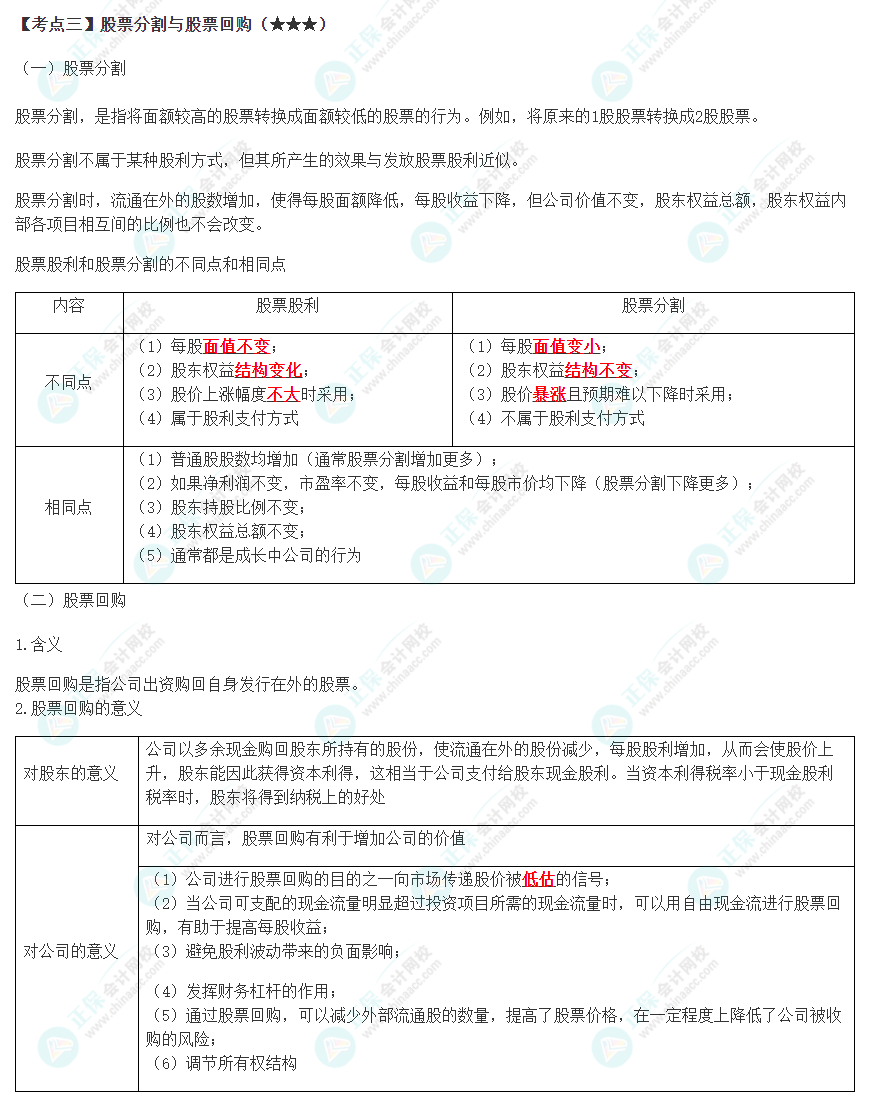 2023年注會《財管》高頻考點