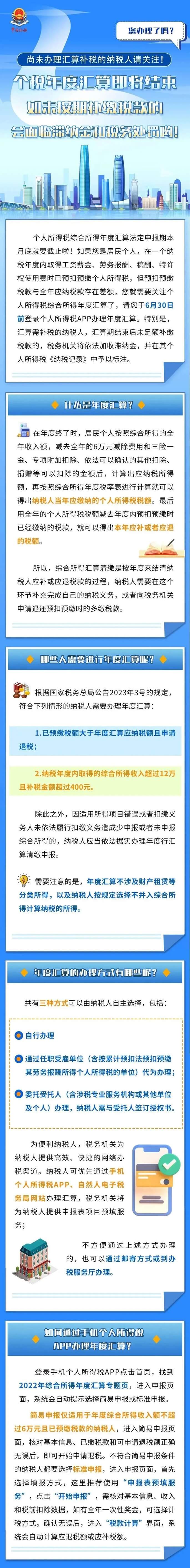 2022年度個稅匯算6月30日截止