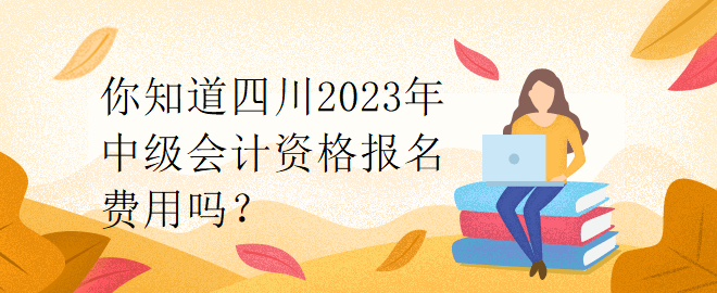 你知道四川2023年中級(jí)會(huì)計(jì)資格報(bào)名費(fèi)用嗎？