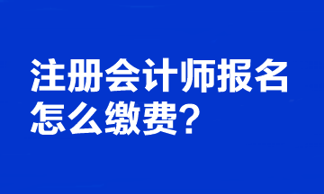 注冊會計師報名怎么繳費(fèi)的？可以更改報考科目嗎？