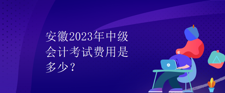 安徽2023年中級(jí)會(huì)計(jì)考試費(fèi)用是多少？