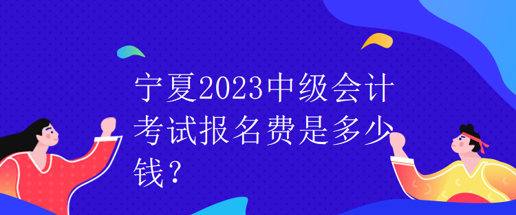 寧夏2023中級(jí)會(huì)計(jì)考試報(bào)名費(fèi)是多少錢？