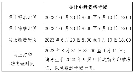 北京2023年中級會計職稱準考證打印時間是什么時候呢？