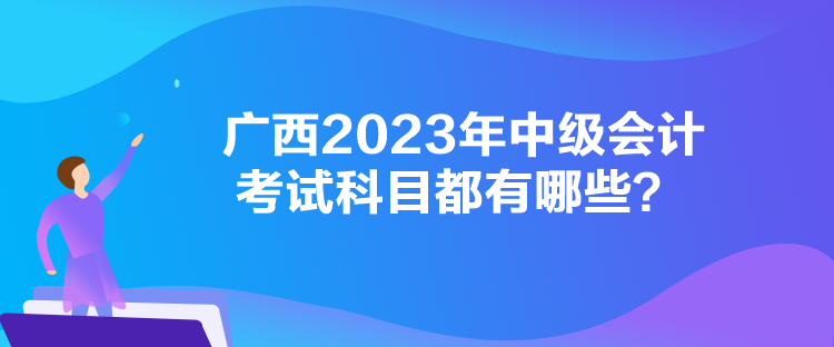 廣西2023年中級(jí)會(huì)計(jì)考試科目都有哪些？