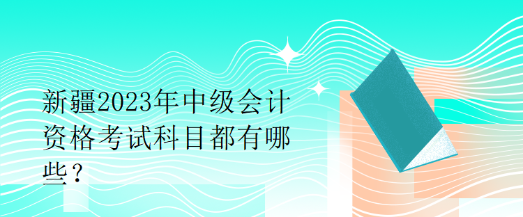 新疆2023年中級會計資格考試科目都有哪些？