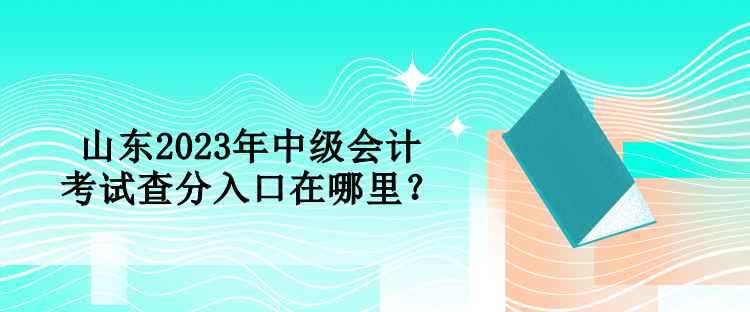 山東2023年中級(jí)會(huì)計(jì)考試查分入口在哪里？