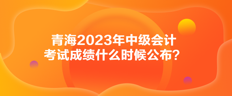 青海2023年中級(jí)會(huì)計(jì)考試成績(jī)什么時(shí)候公布？