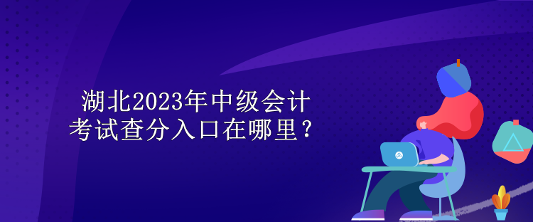 湖北2023年中級會計考試查分入口在哪里？