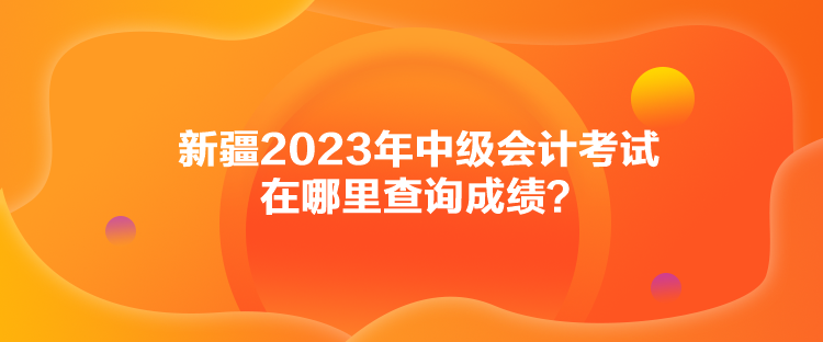 新疆2023年中級(jí)會(huì)計(jì)考試在哪里查詢成績(jī)？