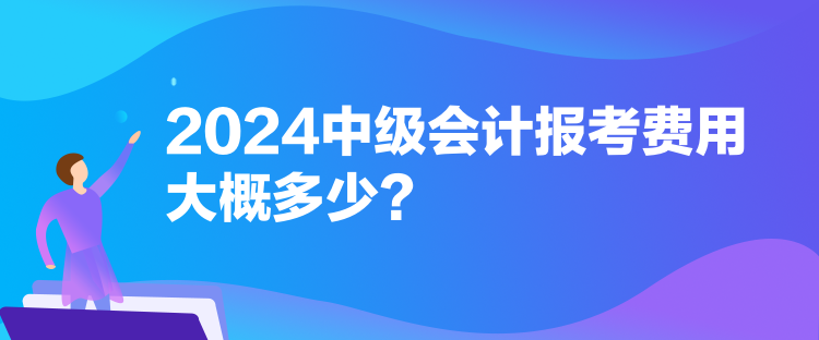 2024中級會計報考費用大概多少？