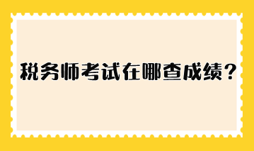 稅務(wù)師考試在哪查成績？