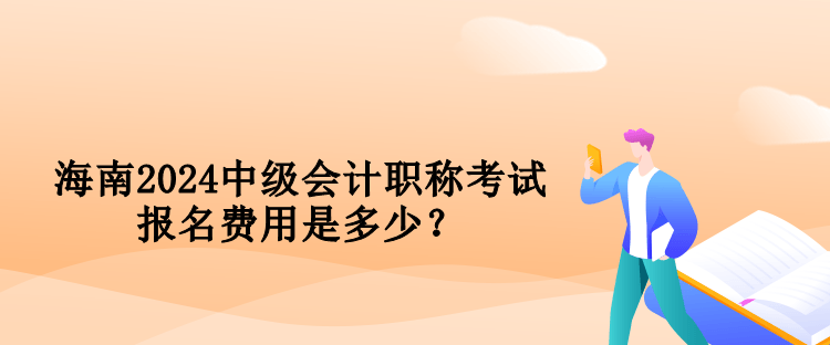 海南2024中級(jí)會(huì)計(jì)職稱考試報(bào)名費(fèi)用是多少？