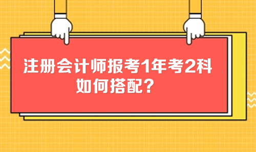 注冊會計師報考1年考2科 如何搭配？