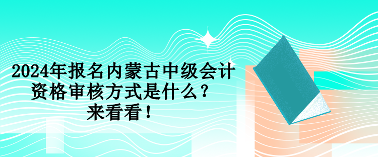 2024年報(bào)名內(nèi)蒙古中級(jí)會(huì)計(jì)資格審核方式是什么？來(lái)看看！