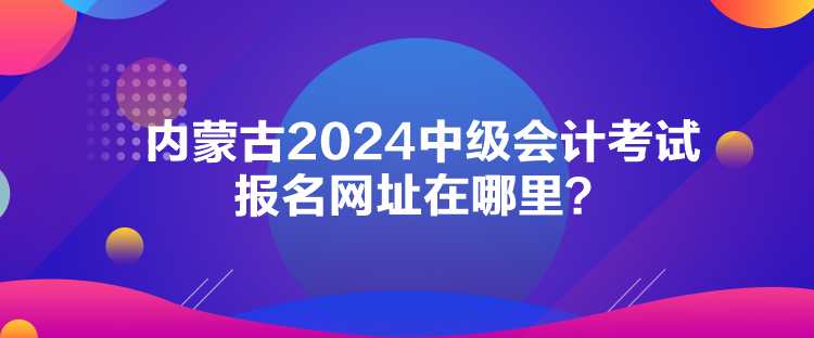 內(nèi)蒙古2024中級(jí)會(huì)計(jì)考試報(bào)名網(wǎng)址在哪里？