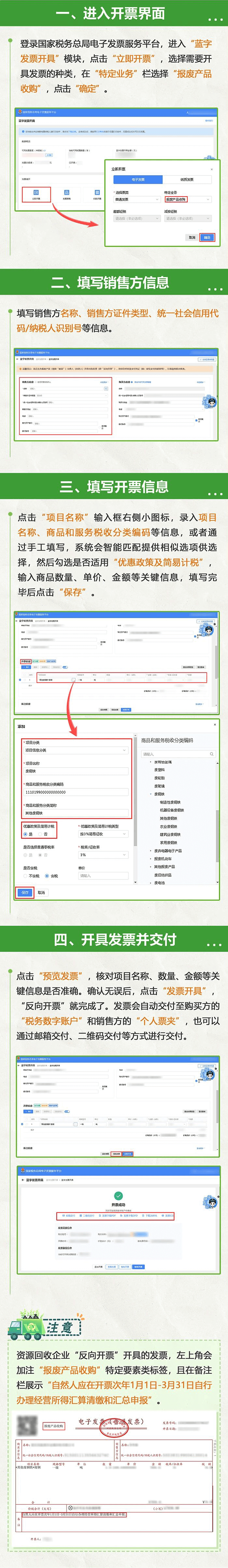 反向開票的具體操作流程