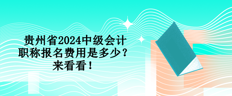 貴州省2024中級(jí)會(huì)計(jì)職稱(chēng)報(bào)名費(fèi)用是多少？來(lái)看看！