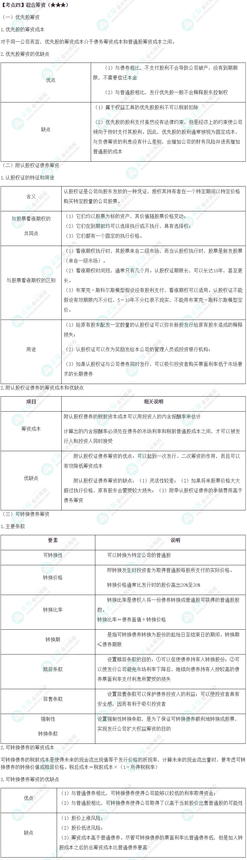 2024年注會《財務成本管理》第9章高頻考點4