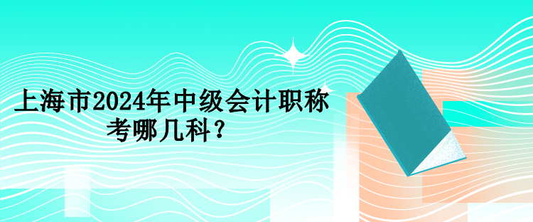 上海市2024年中級會計職稱考哪幾科？