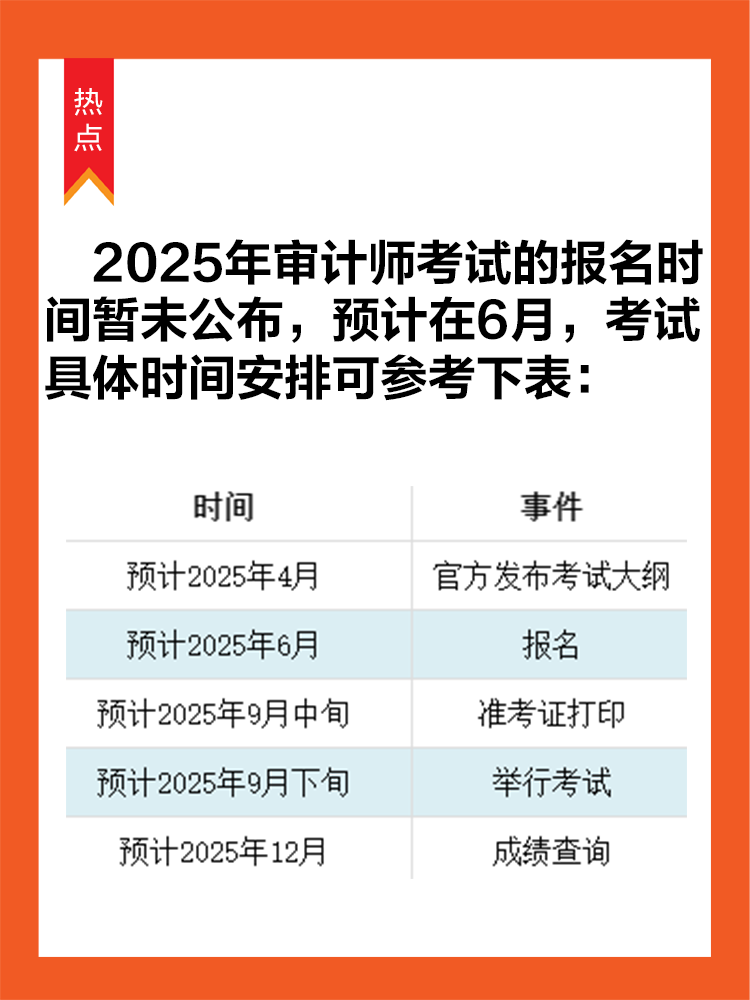 2025中級(jí)審計(jì)師報(bào)名時(shí)間是什么時(shí)候