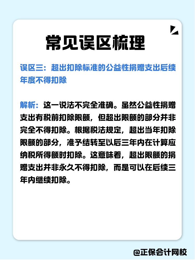 企業(yè)公益性捐贈(zèng)稅前扣除常見誤區(qū)梳理