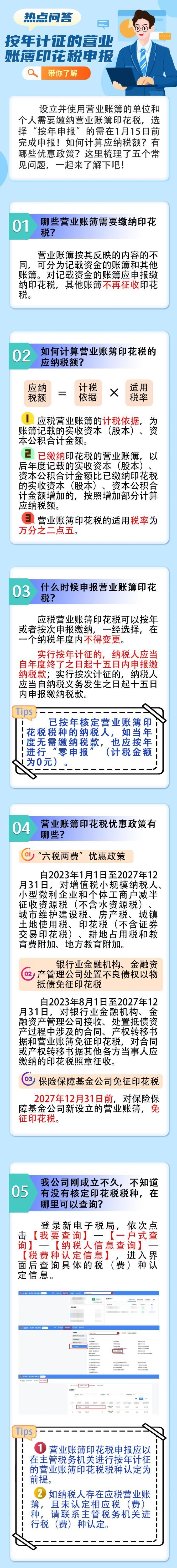 按年計(jì)征的營業(yè)賬簿印花稅申報(bào)熱點(diǎn)問答！